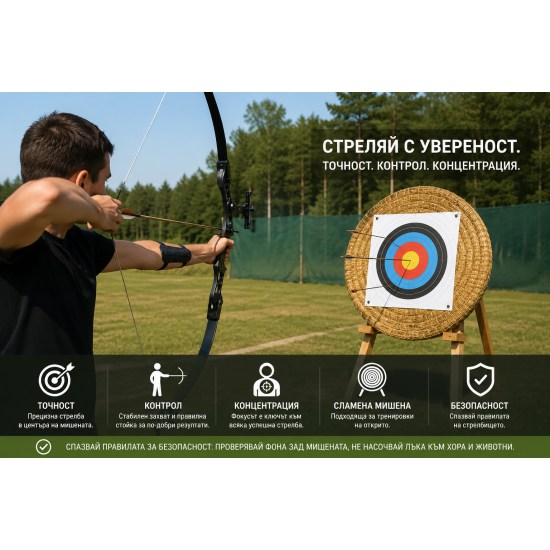 Лък Man Kung MK-RB001BK 40LBS 170FPS 