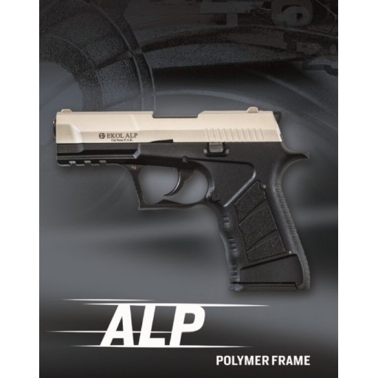 Газ.Сиг. Пистолет Ekol Alp 9mm Сатен - Надежден Партньор за Самозащита