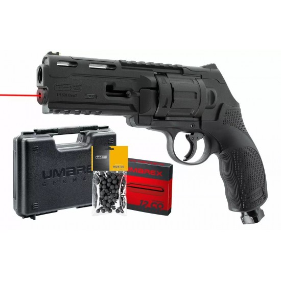 Въздушен револвер T4E TR 50L Gen2 Laser cal.50 CO2 13 Joules 6R