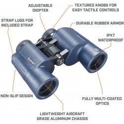 Бинокъл Bushnell 12x42mm Dark Blue Porro WP/FP, Tw