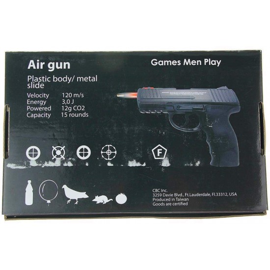 Въздушен пистолет Borner W3000 CO2 4.5 mm – TruTac Gear