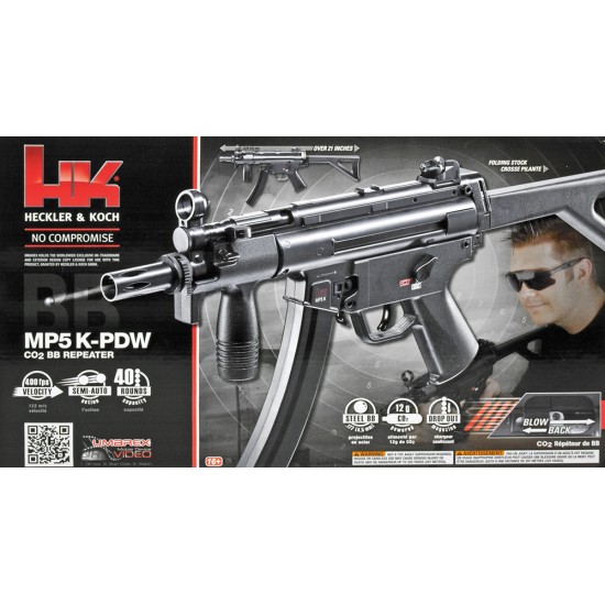 Въздушен автомат HK MP5 K-PDW CO2 4.5mm BB