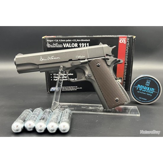 ВЪЗДУШЕН ПИСТОЛЕТ ASG DAN WESSON VALOR 1911 4.5MM