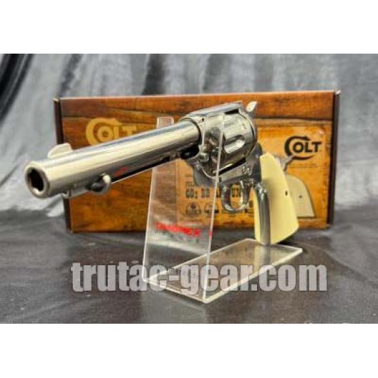 ВЪЗДУШЕН РЕВОЛВЕР COLT SА ARMY 45 НИКЕЛ CO2 4.5BB