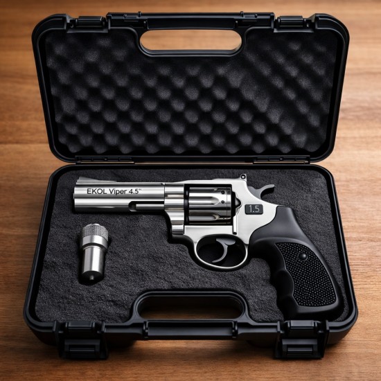 REVOLVER EKOL VIPER 4.5" SATINA 9MM