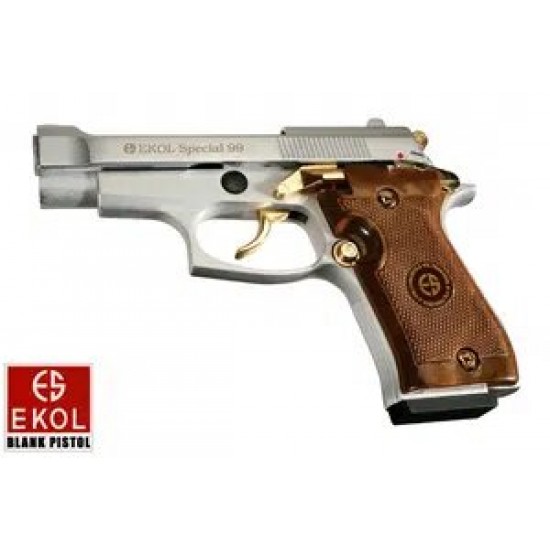 ГАЗ. СИГ.ПИСТОЛЕТ EKOL 99 SPECIAL НИКЕЛ ЗЛАТО 9PA