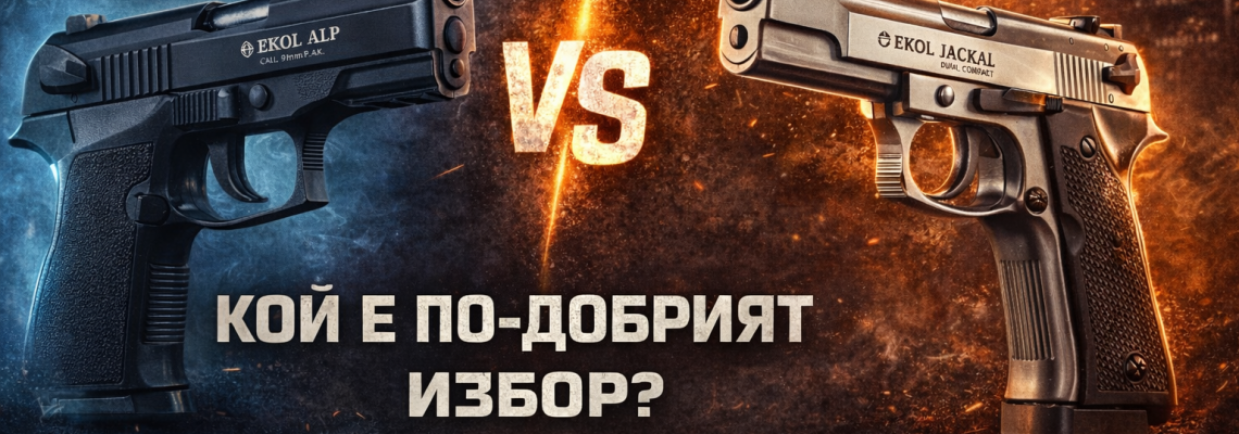 Ekol Alp срещу Ekol Jackal Dual Compact – Кой е вашият газов пистолет?