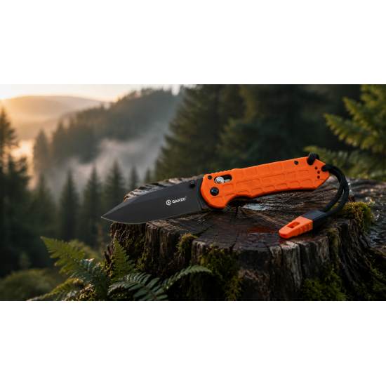 НОЖ GANZO G7453P-BK-WS
