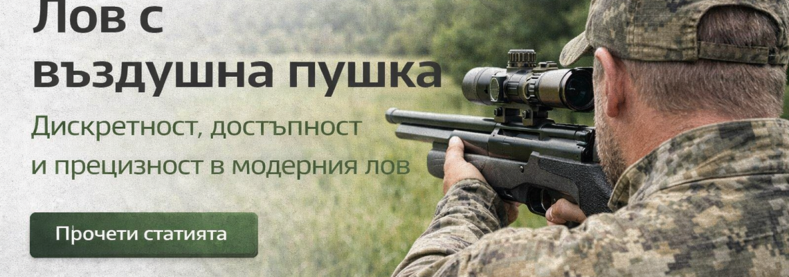 Лов с въздушна пушка: дискретност, достъпност и прецизност в модерния лов