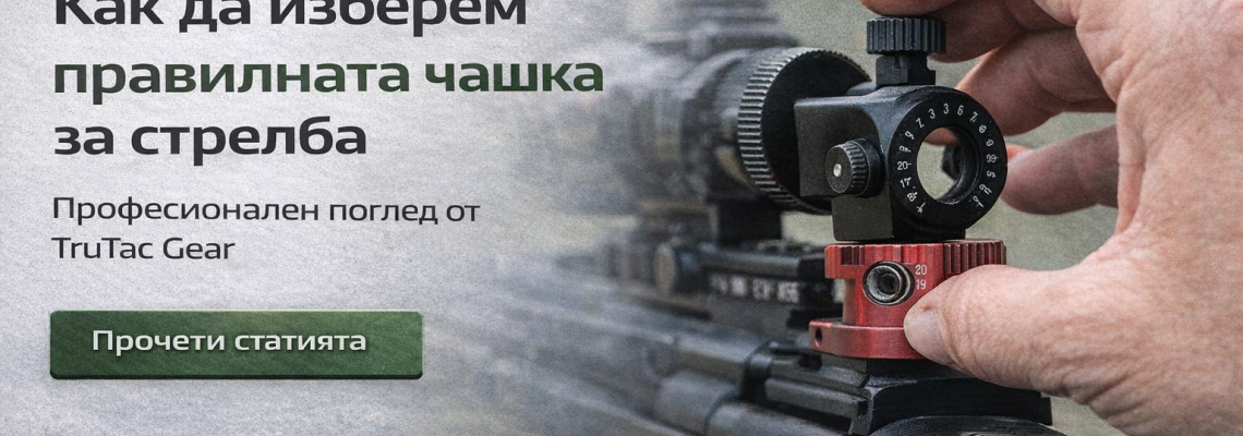 Как да изберем правилната чашка за стрелба – професионален поглед от TruTac Gear