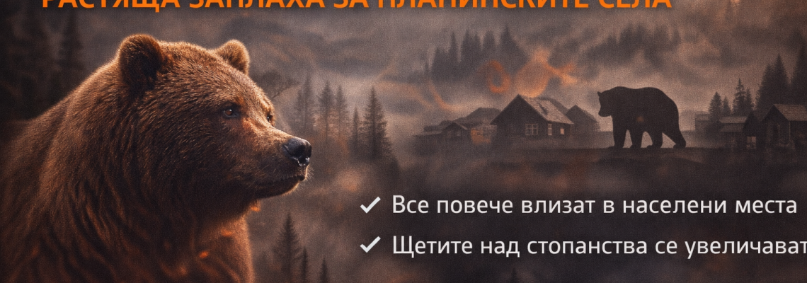 Мечките в България: растяща популация и риск за селата