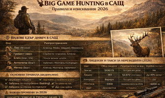 Big Game Hunting в САЩ – Правила и изисквания 2026