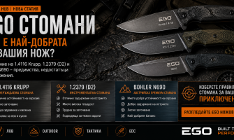 EGO ножове – Стомани - Сравнение 1.4116 Krupp, D2 и Bohler N690