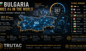 България е в Топ 4 на света по скорост на мобилен интернет (2026)