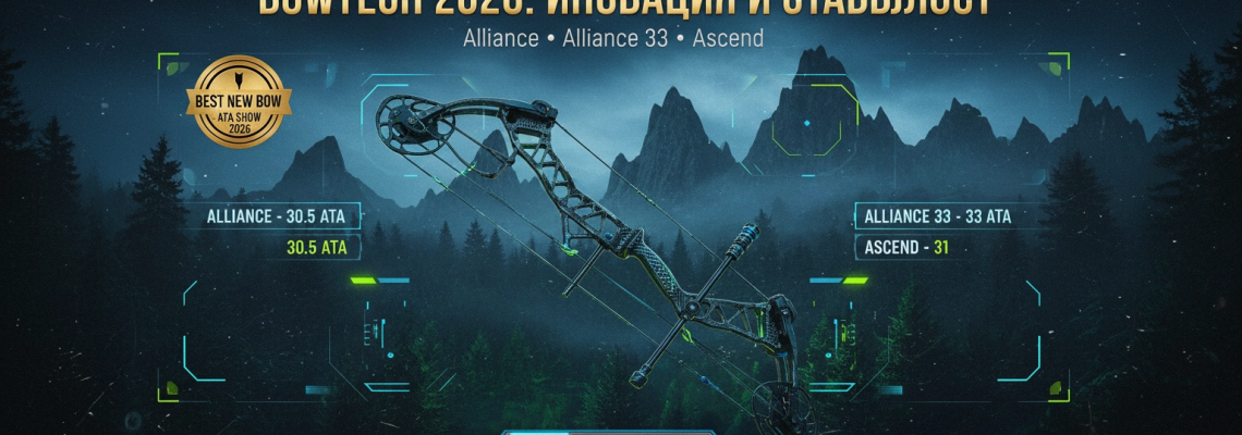 Bowtech на ATA Show 2026 – Новите Alliance, Ascend и Alliance 33 лъкове