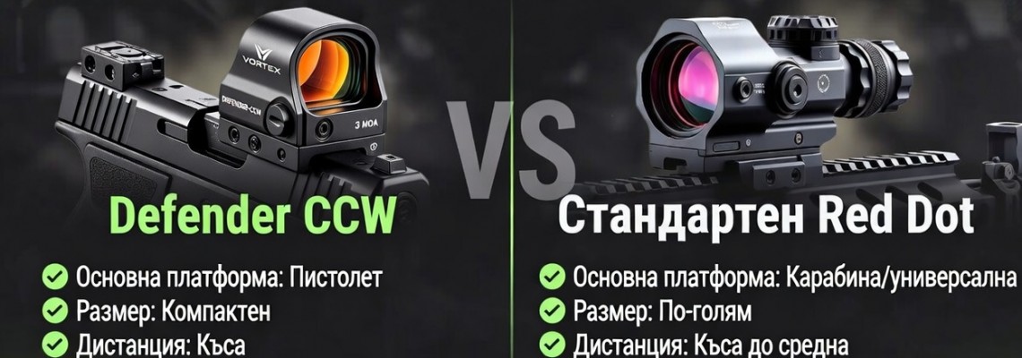 Vortex Defender CCW Red Dot – Компактен бързомер с VIP гаранция