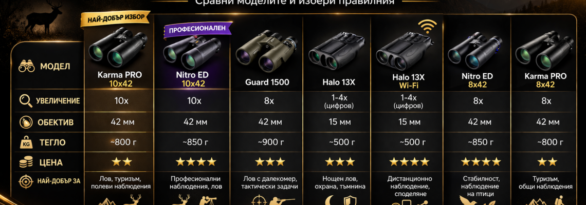Levenhuk бинокли – кой модел да изберете?