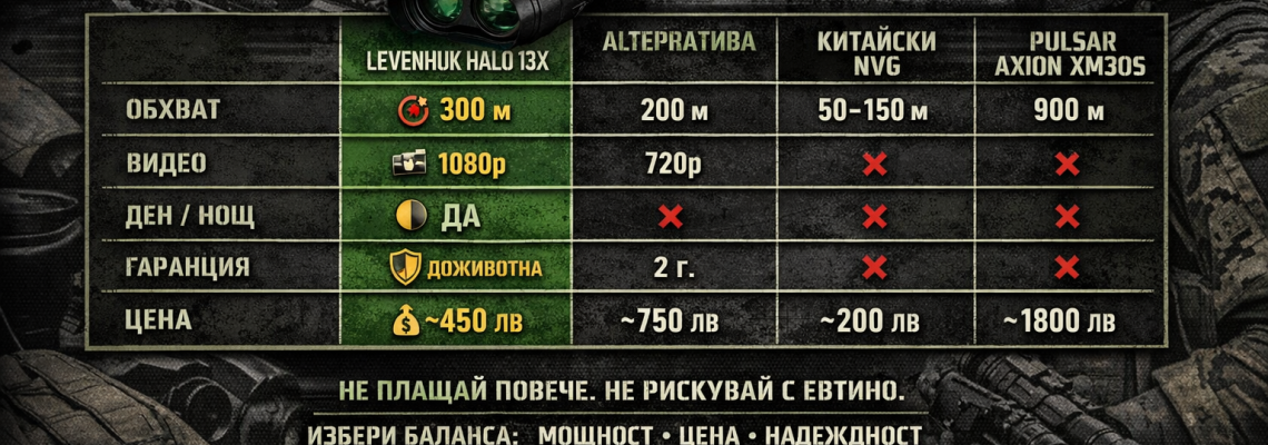 Levenhuk Halo 13X срещу конкурентите – Кой печели?
