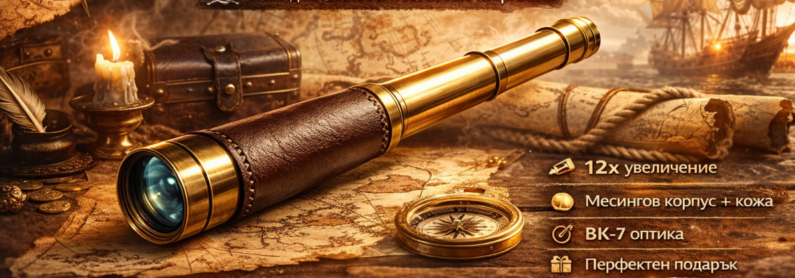 Levenhuk Spyglass SG2 – Ретро зрителната тръба, която съчетава история и качество