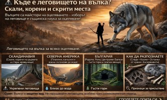 Къде е леговището на вълка? Скали, корени и скрити места