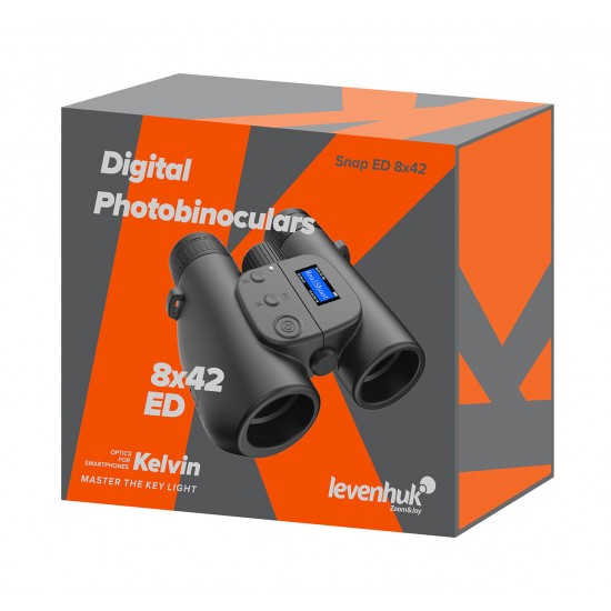 Levenhuk Kelvin Snap ED 8x42 – Цифров бинокъл с ED оптика и Wi-Fi