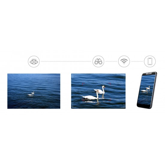 Levenhuk Kelvin Snap ED 8x42 – Цифров бинокъл с ED оптика и Wi-Fi