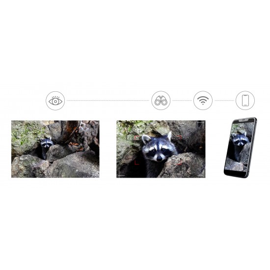 Levenhuk Kelvin Snap ED 8x42 – Цифров бинокъл с ED оптика и Wi-Fi