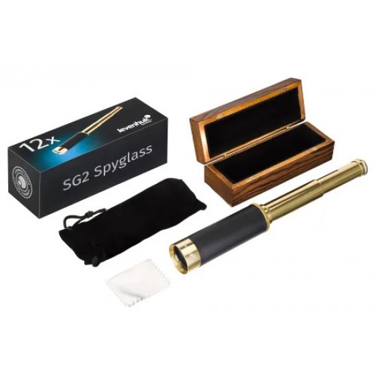 Levenhuk Spyglass SG2 – Ретро зрителна тръба 12x30  Далекоглед  Месинг  TRUTAC GEAR