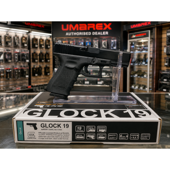 Airsoft пистолет Glock 19 /с газ/, кал.6мм BB