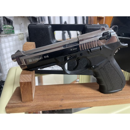 Газов пистолет Zoraki 918 - кал. 9 мм, Полиран хром