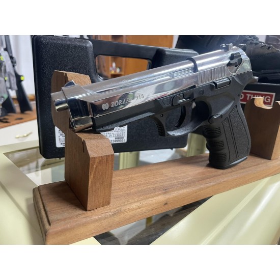 Газов пистолет Zoraki 918 - кал. 9 мм, Полиран хром