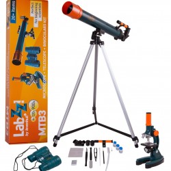 Бинокъл Levenhuk LabZZ MTB3 Microscope & Telescope & Binoculars Kit