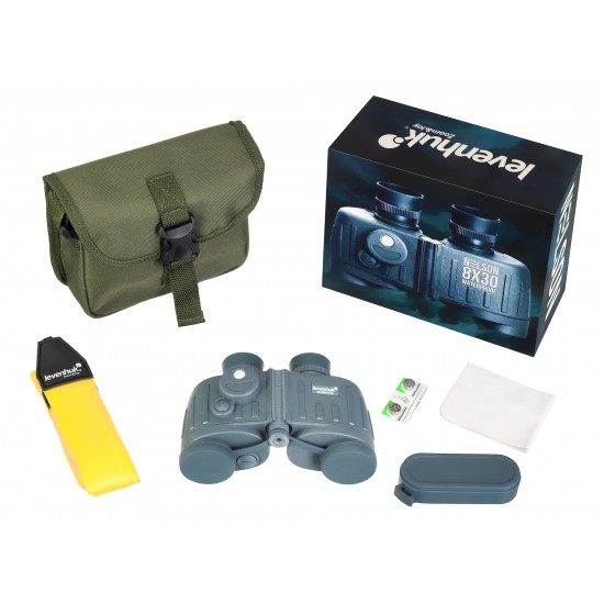 Бинокъл Levenhuk Nelson 8x30 Binoculars with Reticle and Compass