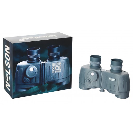 Бинокъл Levenhuk Nelson 8x30 Binoculars with Reticle and Compass