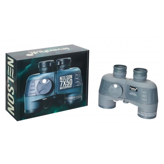 Бинокъл Levenhuk Nelson 7x50 Binoculars with Reticle and Compass