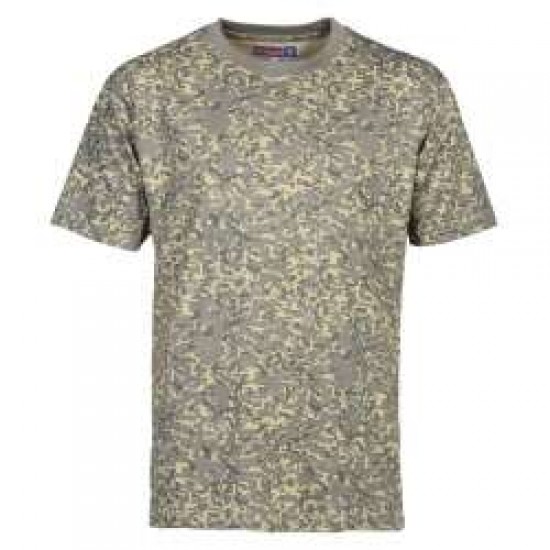 Тениска Percussion - T-shirt Digicame, Green/Beige