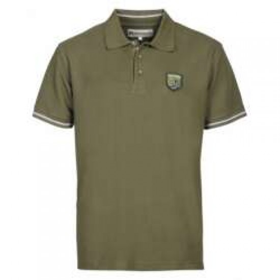 Тениска Percussion - Embroidered S/S Polo, Khaki