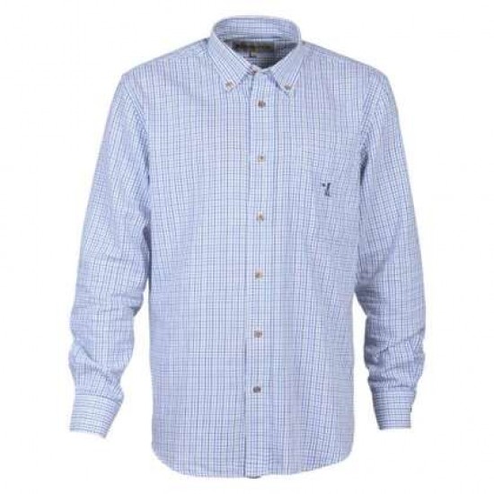Риза Percussion - Chemise Petits Carreaux, Light blue
