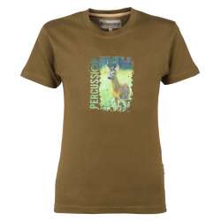 Тениска Percussion, детска - Silkscreen-printed T-shirt, Khaki/Boar