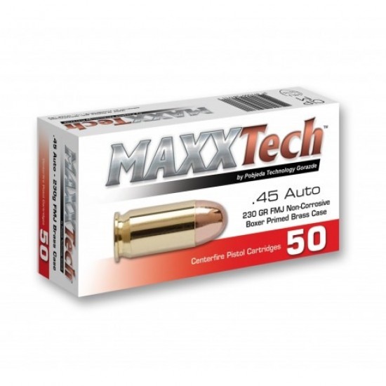 ПАТРОНИ .45 ACP FMJ MAXXTECH