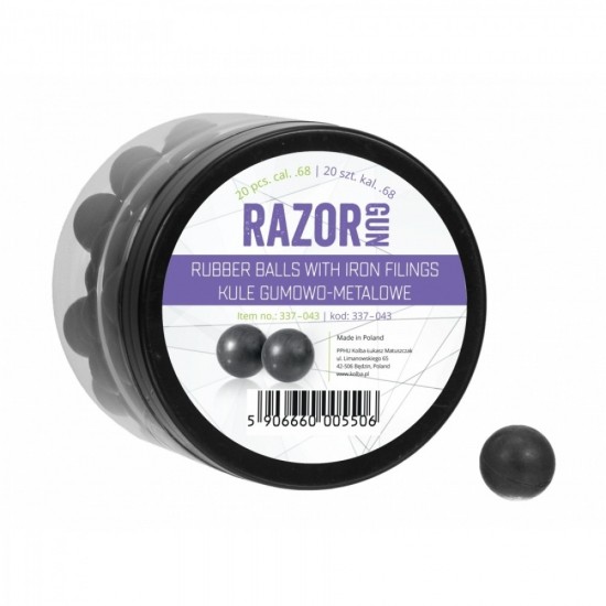 ГУМЕНО МЕТАЛНИ ТОПЧЕТА RAZORGUN CAL. 68 ЗА UMAREX T4E 20БР.