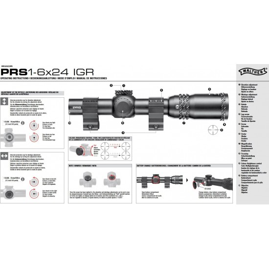 Оптика Walther PRS 1-6x24