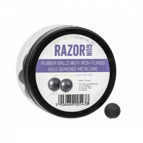 ГУМЕНО МЕТАЛНИ ТОПЧЕТА RAZORGUN CAL. 50 ЗА UMAREX HDR HDP 50БР.