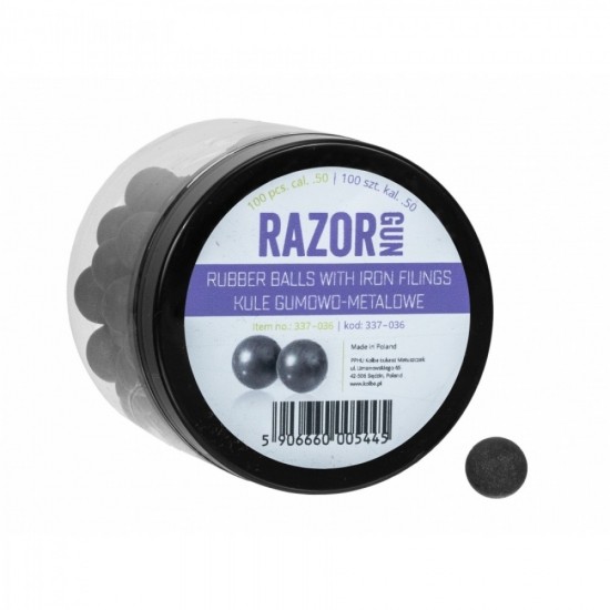 ГУМЕНО МЕТАЛНИ ТОПЧЕТА RAZORGUN CAL. 50 ЗА UMAREX HDR HDP 100БР.
